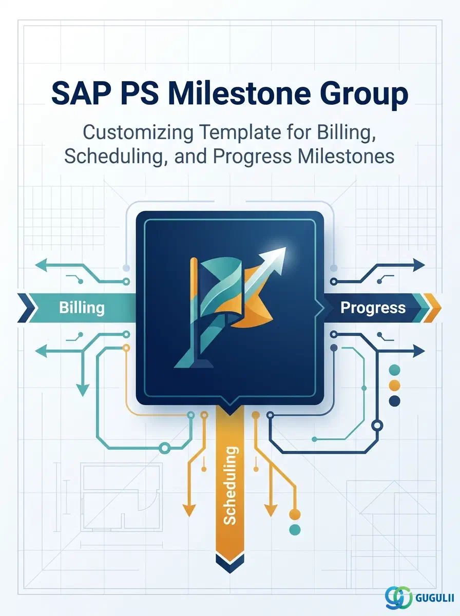 表紙: SAP PS マイルストーングループ — マイルストーン、SD請求計画、進捗管理を連携するカスタマイジングテンプレート